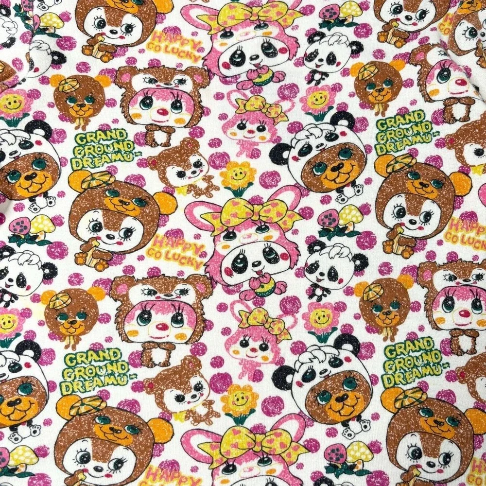 Grand Ground j-fashion panda AOP baby tee